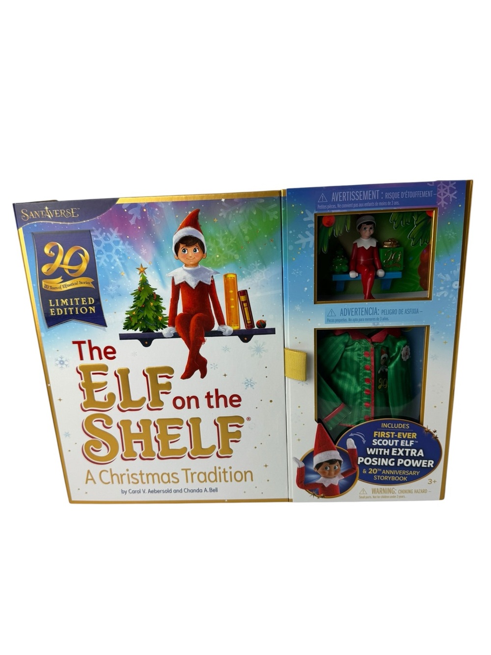 Elf on the Shelf Christmas 20th Limited Edition Set w/ Scout Elf and Pajamas